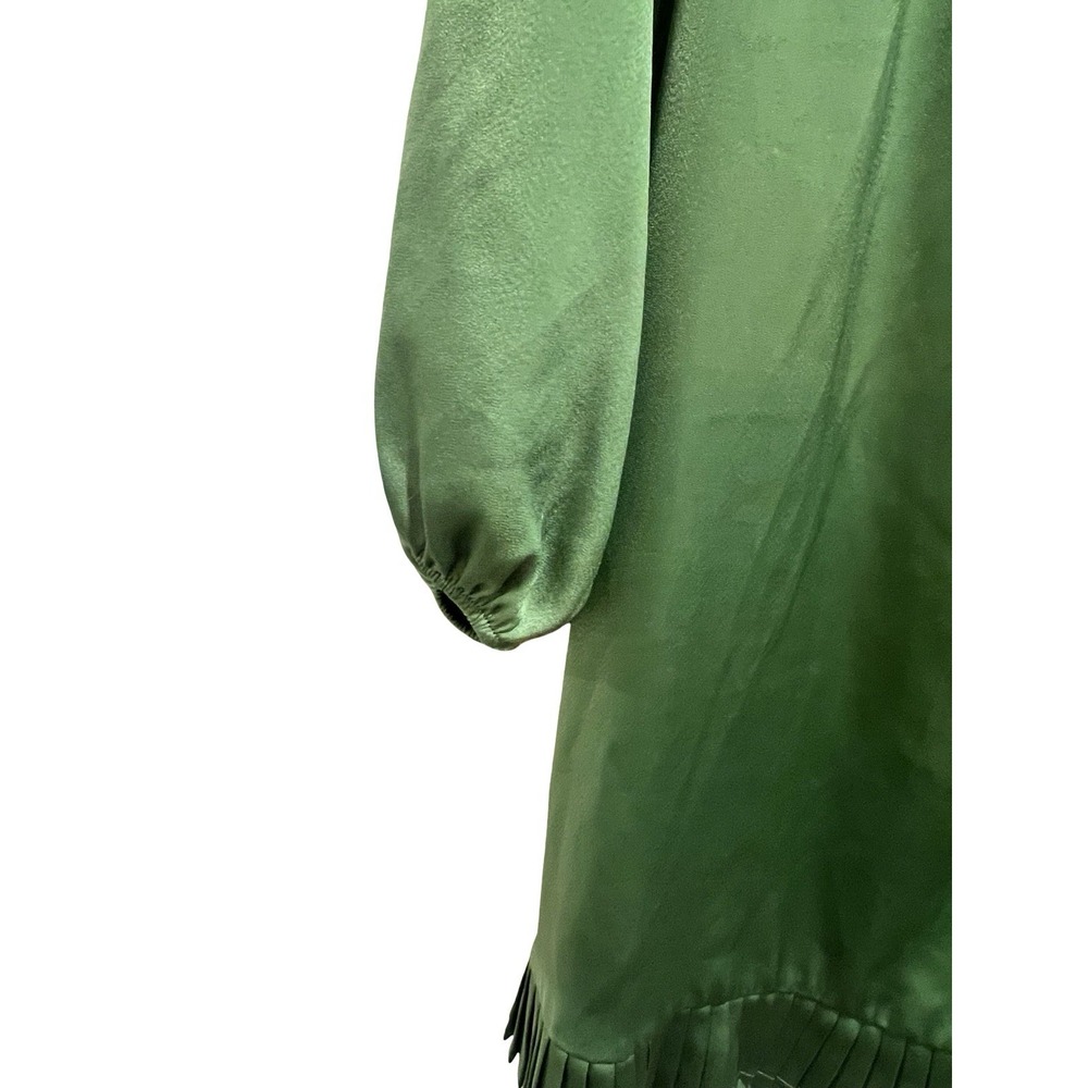Reformed Green‎ Maxi Mini Accordion Dress Medium - Picture 8 of 11